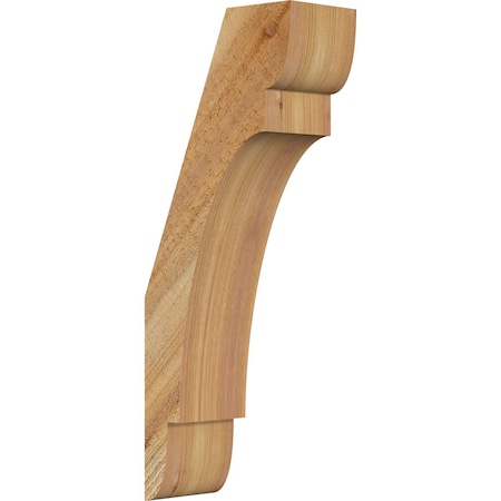 Ekena Millwork 4"W x 8"D x 20"H Olympic Rough Sawn Knee Brace, Western Red Cedar BRC04X08X20OLY00RWR